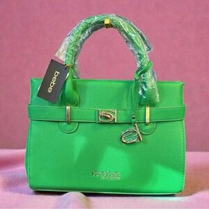 Bebe Bright Green Evie Satchel‎